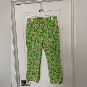 Lilly Pulitzer cotton stretch capris.